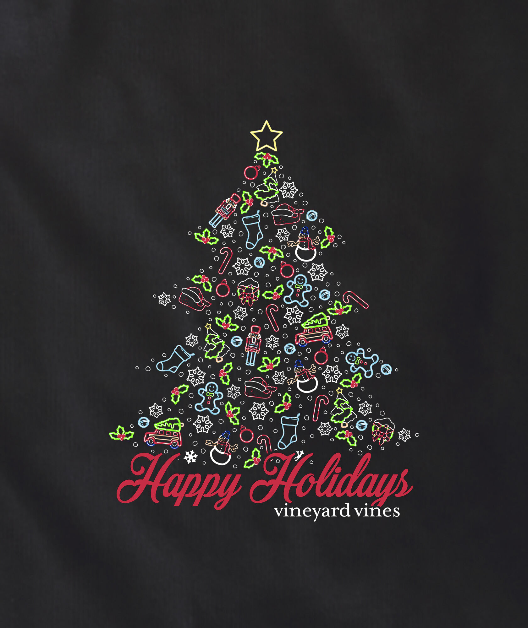 OUTLET Kids' Christmas Good Vibes Long-Sleeve Pocket Tee