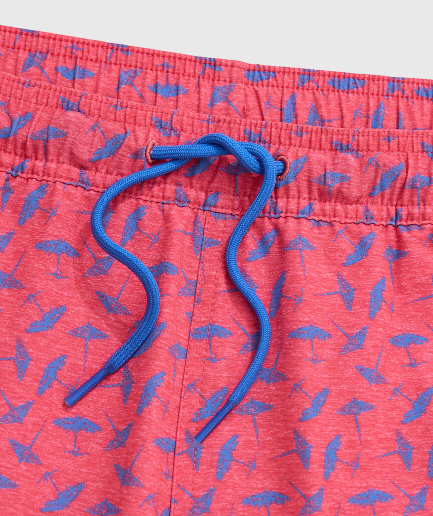 OUTLET 7 Inch Island Umbrellas Chappy Swim Trunks