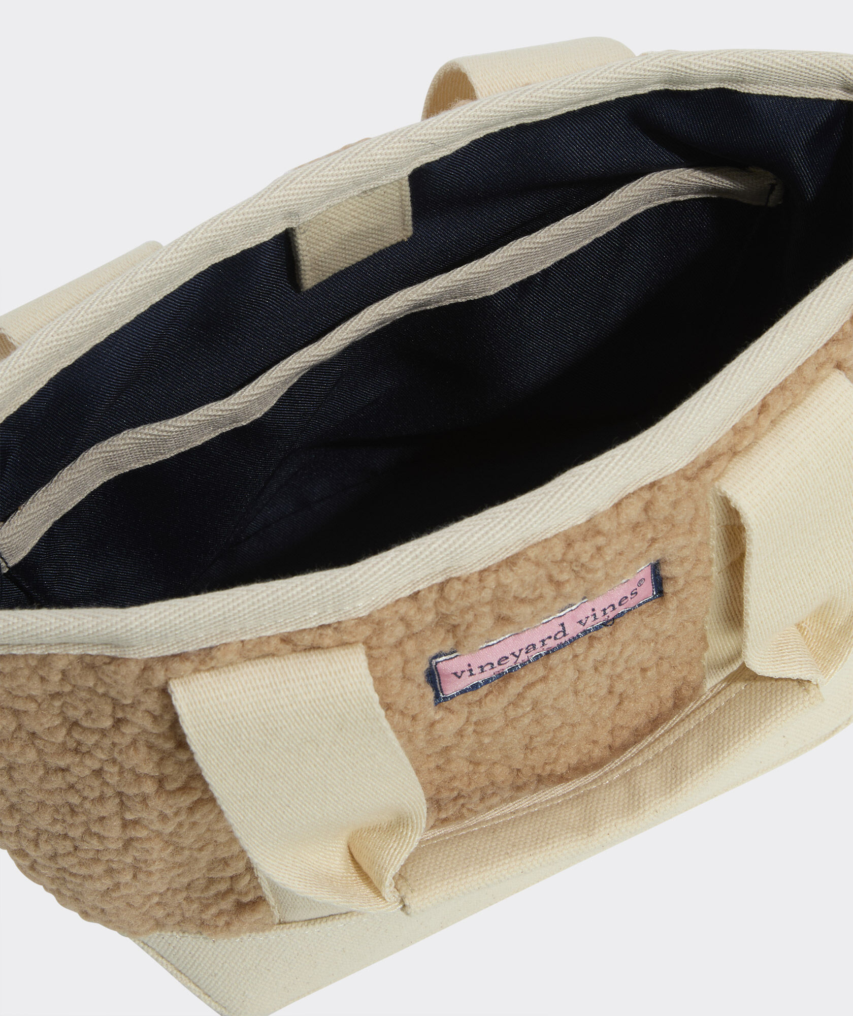 High-Pile Fleece Mini Heritage Tote