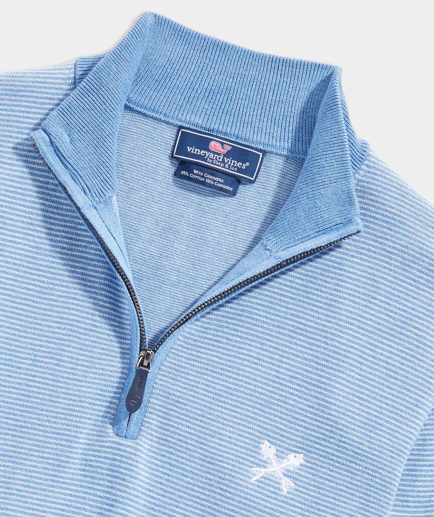 Fish Bones Thaxter Cashmere-Blend Quarter-Zip