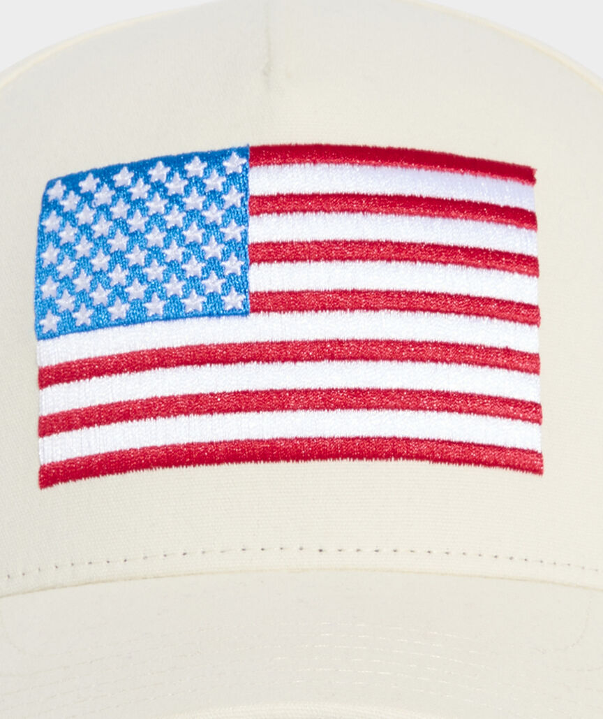 High Profile American Flag Trucker