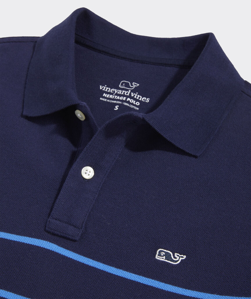 Breton Stripe Heritage Pique Polo