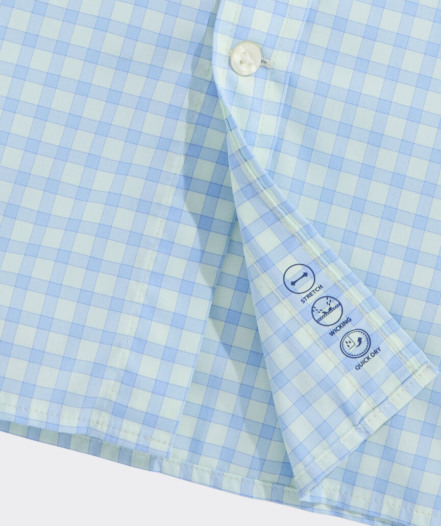Performance Lemon Shark Gingham Featherweight Shirt