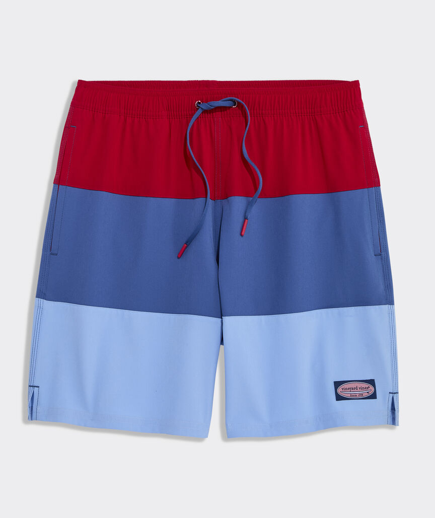 7 Inch Colorblock Chappy Swim Trunks