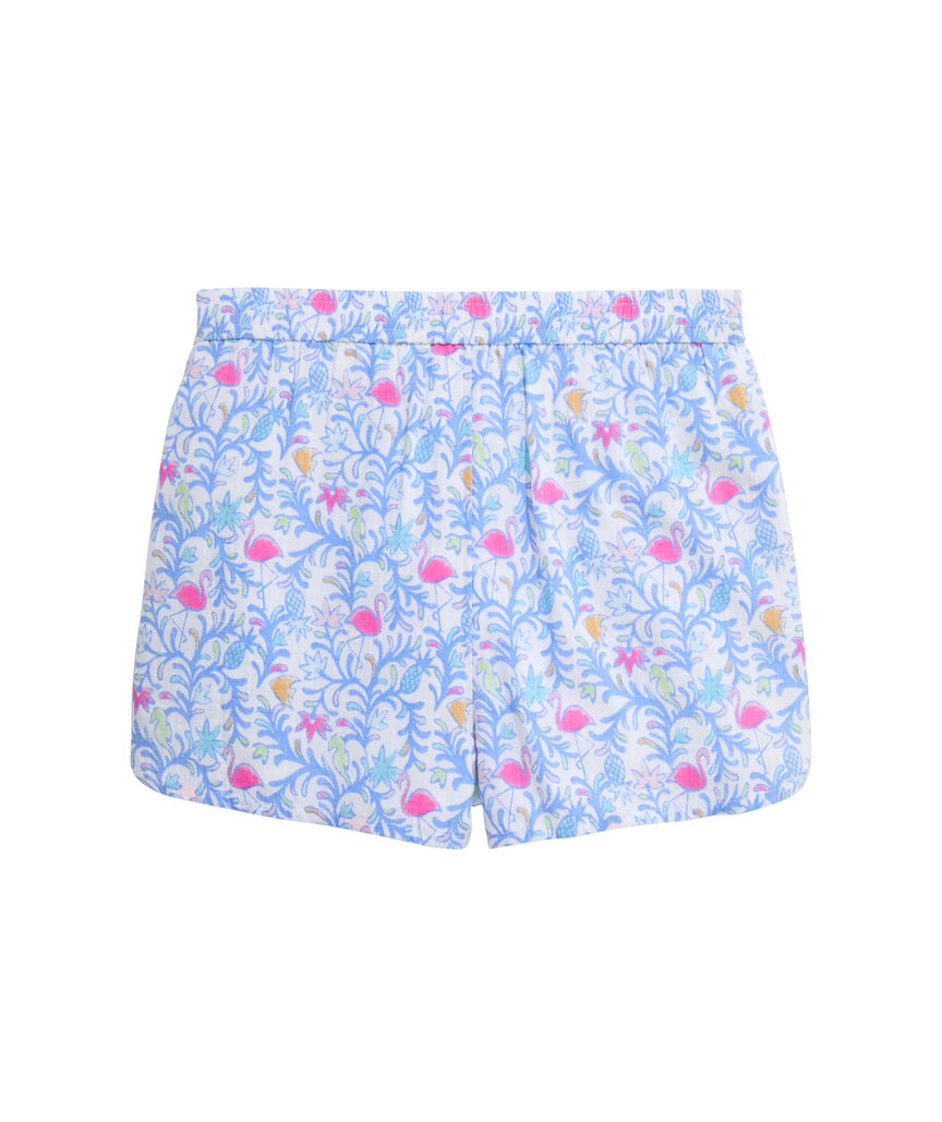 OUTLET Girls' Watercolor Otomi Pull-On Shorts