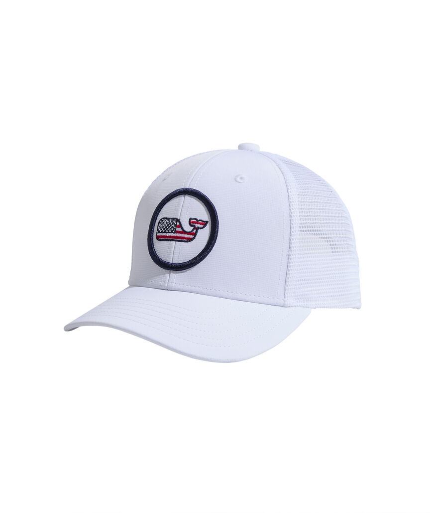 OUTLET Kids' Flag Whale Dot Trucker Hat