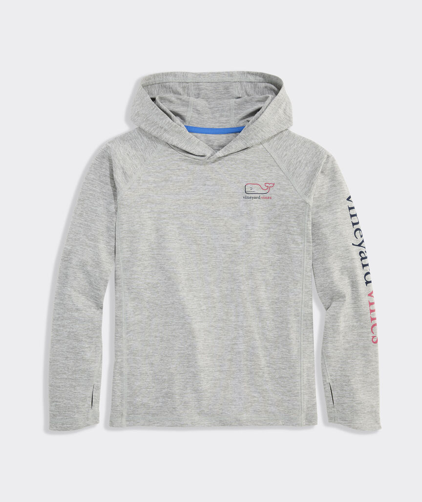 Boys' Burgee Whale Long-Sleeve Harbor Hoodie Sun Tee