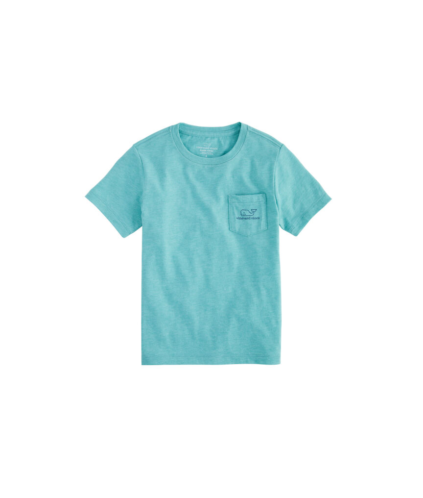 Boys Vintage Whale Island Ringer Pocket T-Shirt