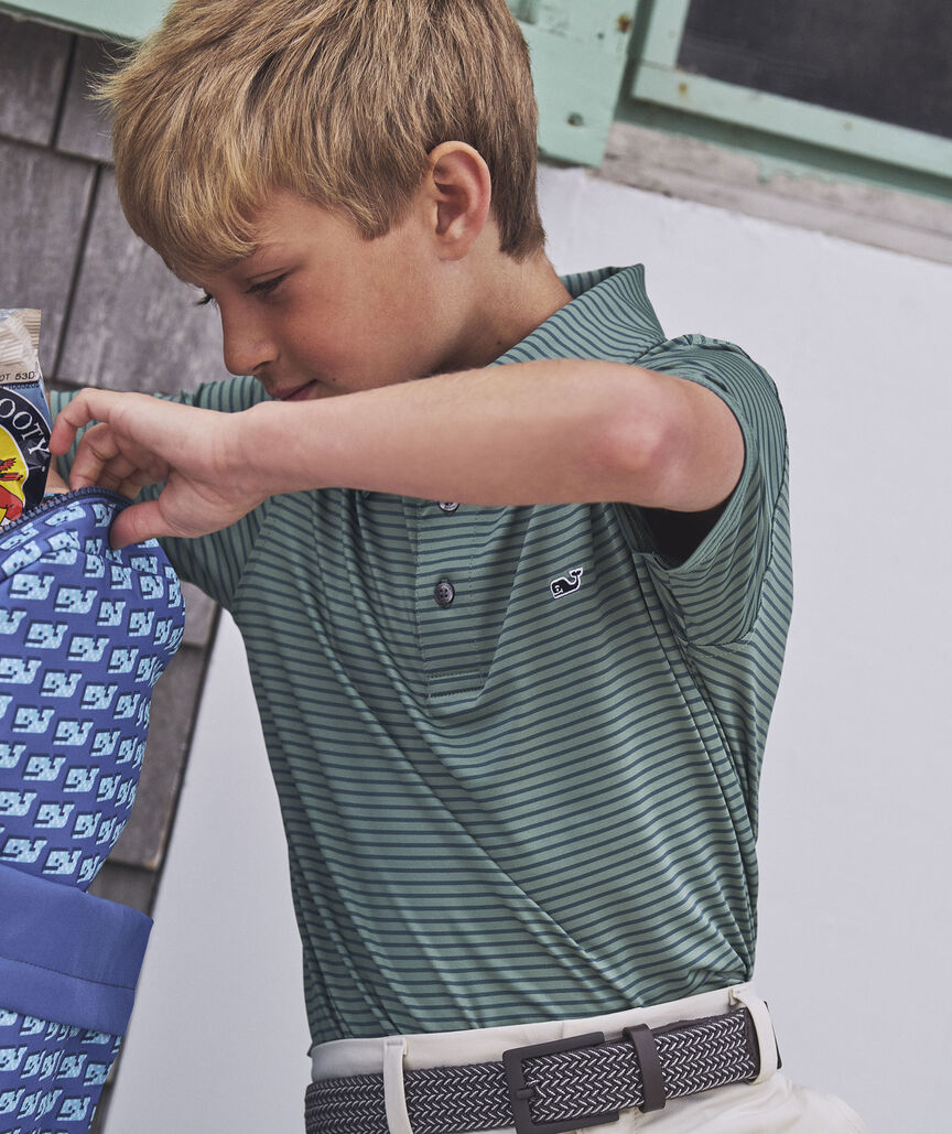 Boys' Performance Bradley Stripe Sankaty Polo