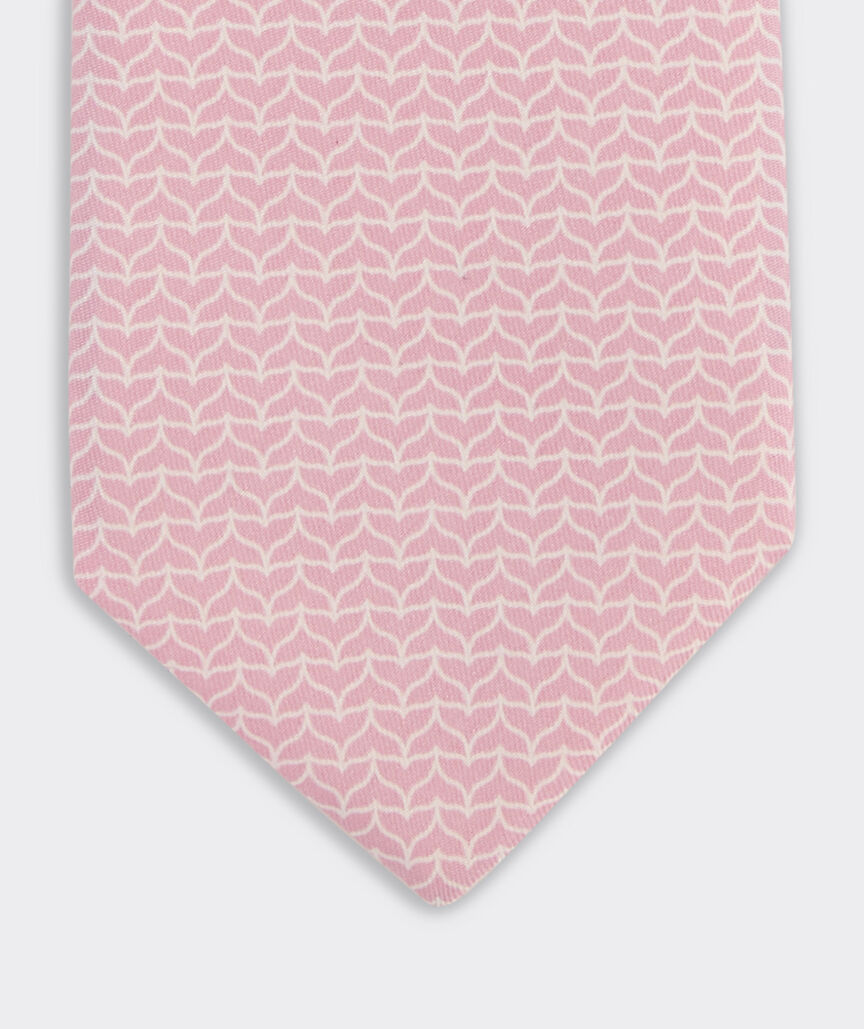 Whale Tail Geo Printed Tie