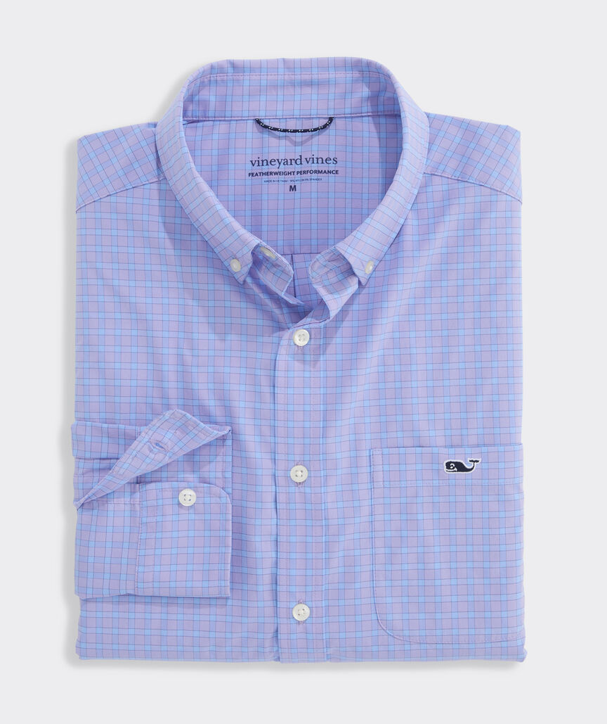 Performance Lemon Shark Gingham Featherweight Shirt