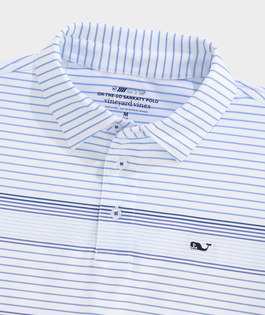 Boys' Performance Kiawah Engineer Stripe Sankaty Polo