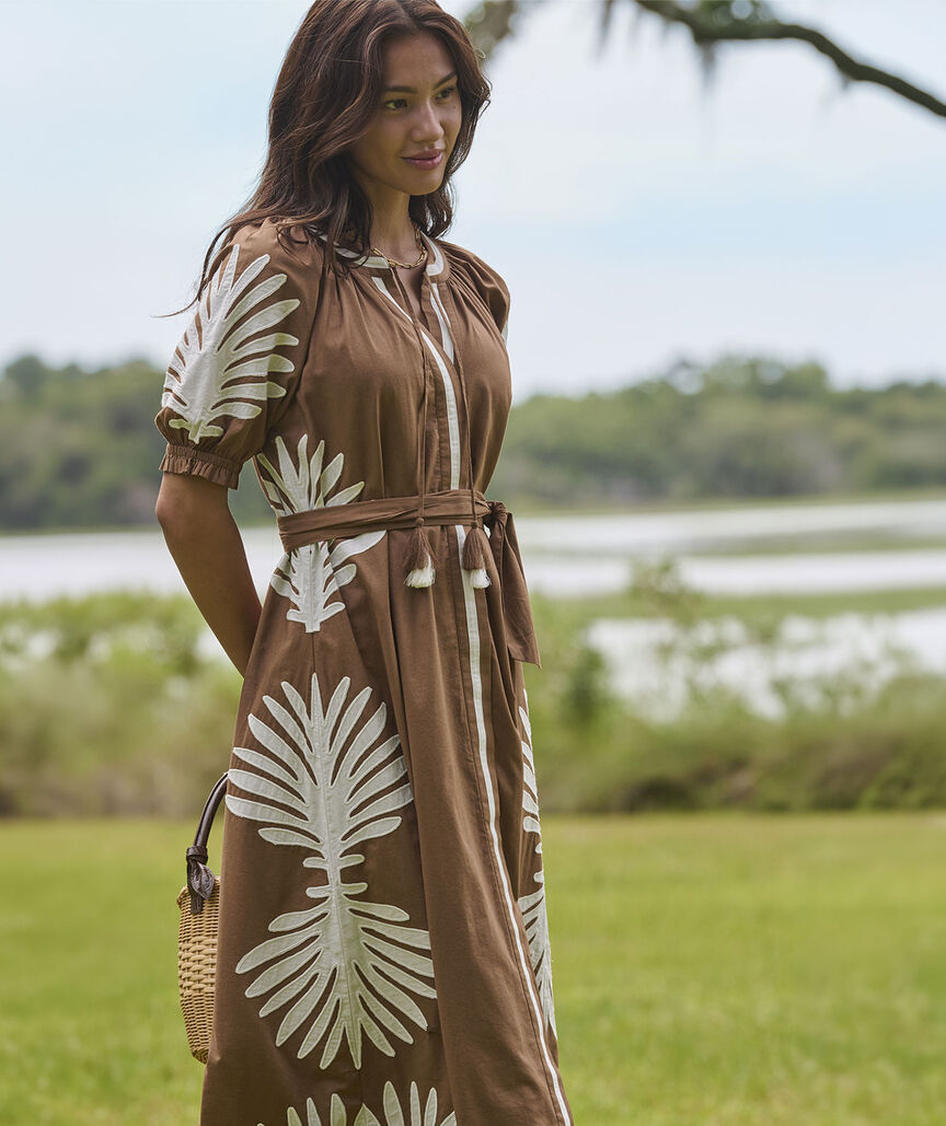 Naomi Appliqué Midi Dress