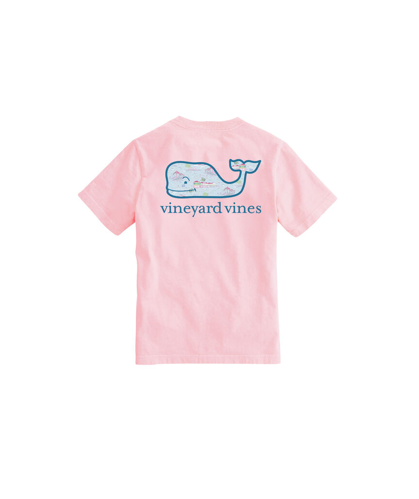 OUTLET Kids' BVI Scenic Whale Short-Sleeve Pocket Tee