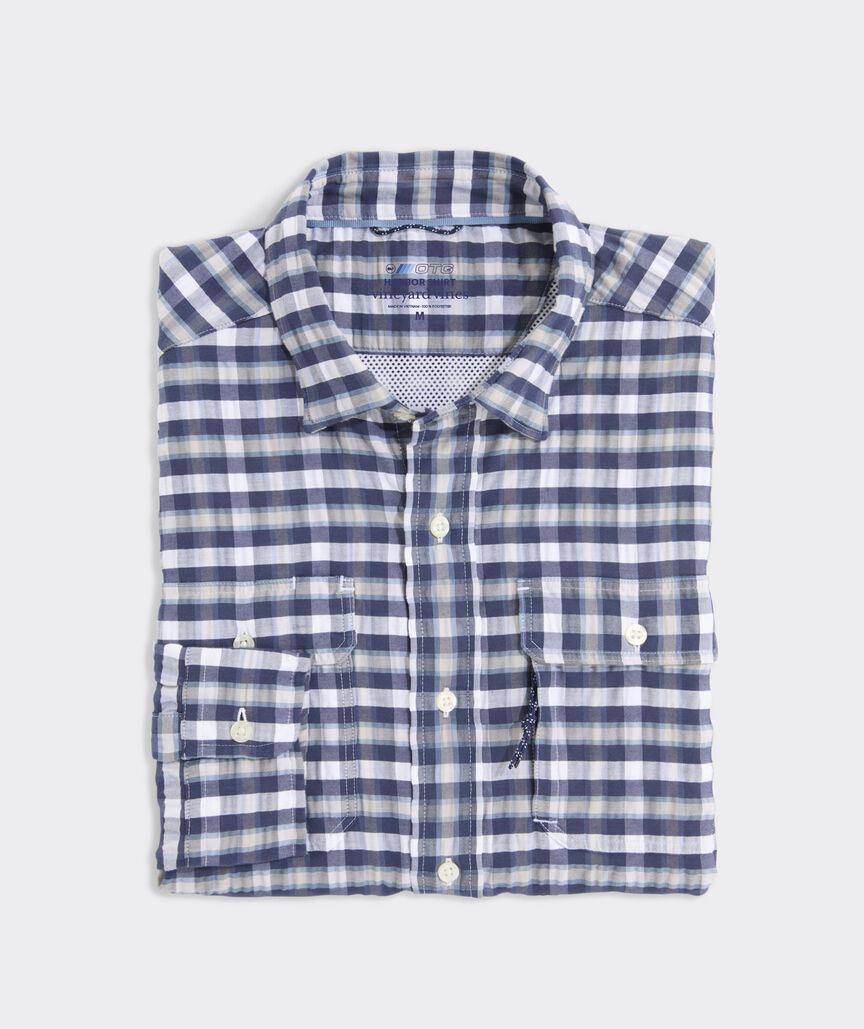Seersucker Performance Harbor Shirt
