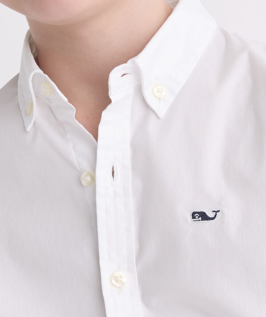 Boys' Performance Cotton Breakwater Solid Shirt