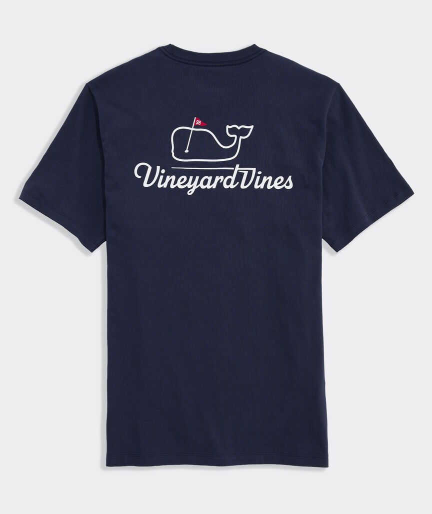 Golf Flag Whale Short-Sleeve Pocket Tee