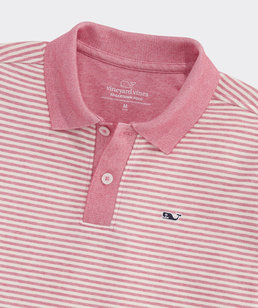 Boys' Striped Edgartown Pique Polo