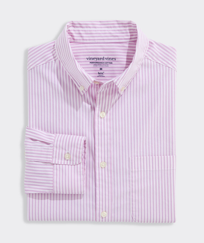 Performance Cotton Marathon Stripe Shirt
