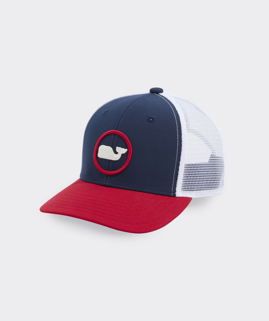 OUTLET Boys' Whale Dot Performance Trucker Hat