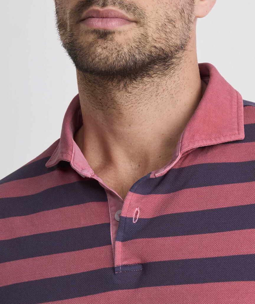 Lived-In Stripe Pique Polo