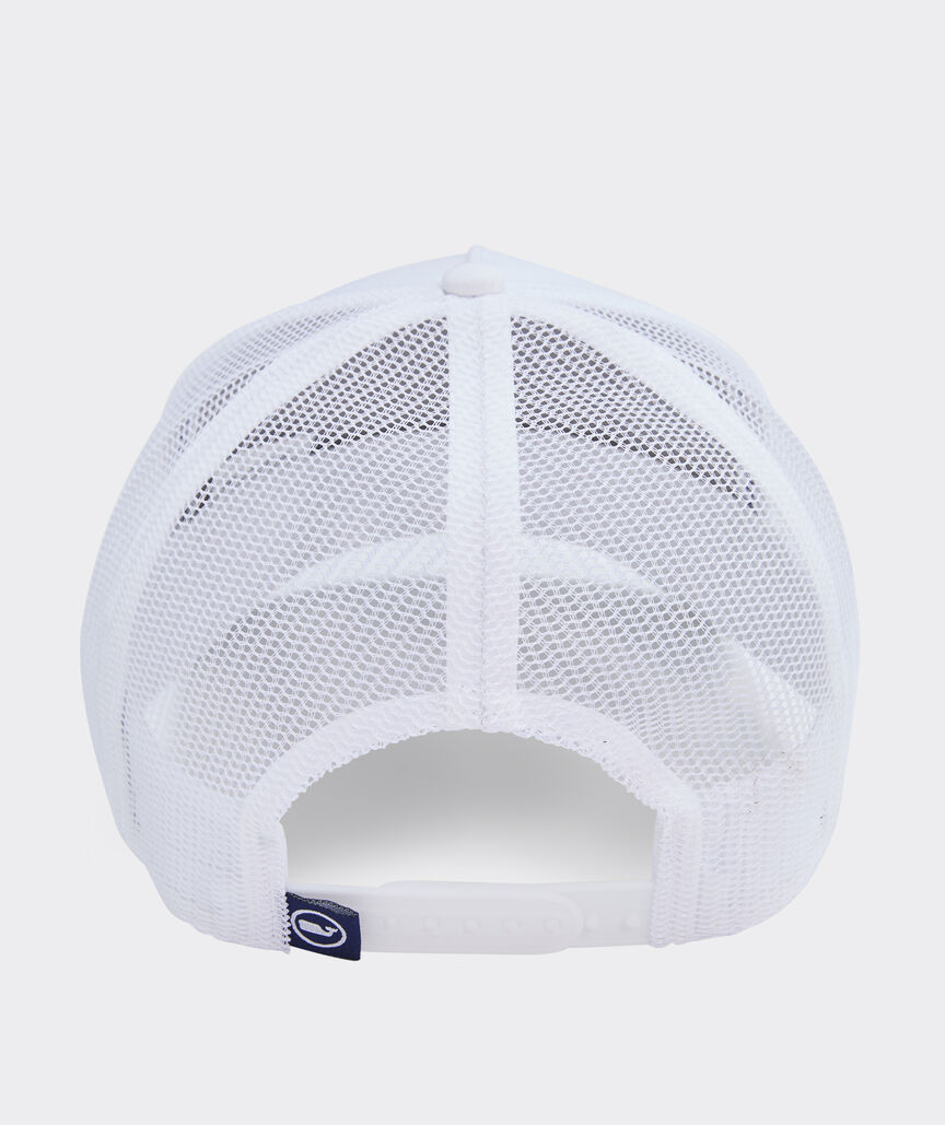 Fishing Silhouettes US Flag Patch Trucker Hat