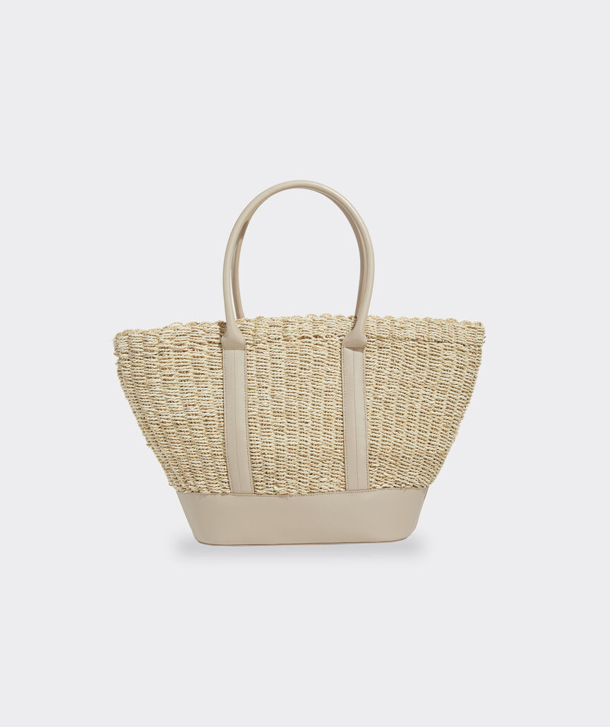 Twisted Straw Basket Tote