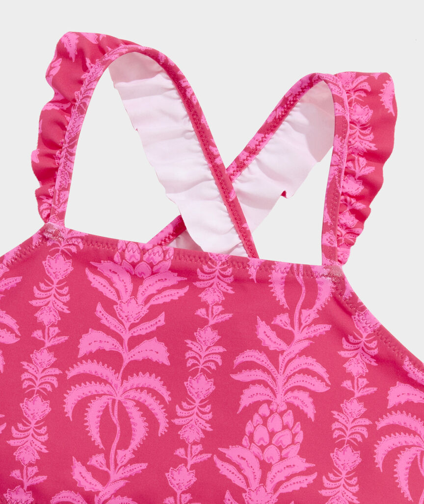 Girls' Ruffle High-Neck Bikini