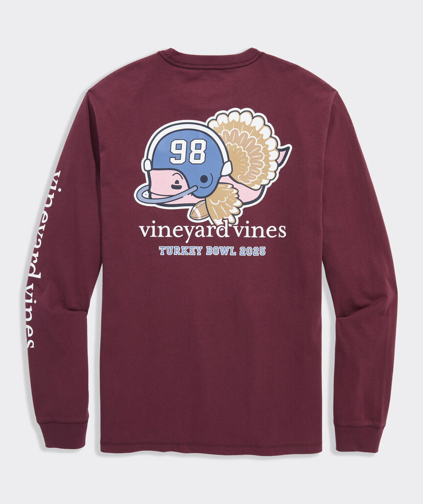 Football Turkey Whale Long-Sleeve Pocket Tee