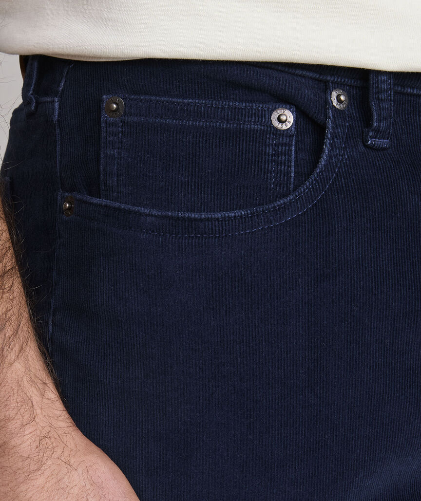 Stretch Terry Cord 5-Pocket Pants