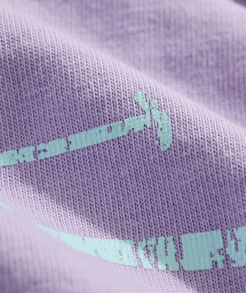 Girls' Garment-Dyed Vintage Whale Short-Sleeve Pocket Tee