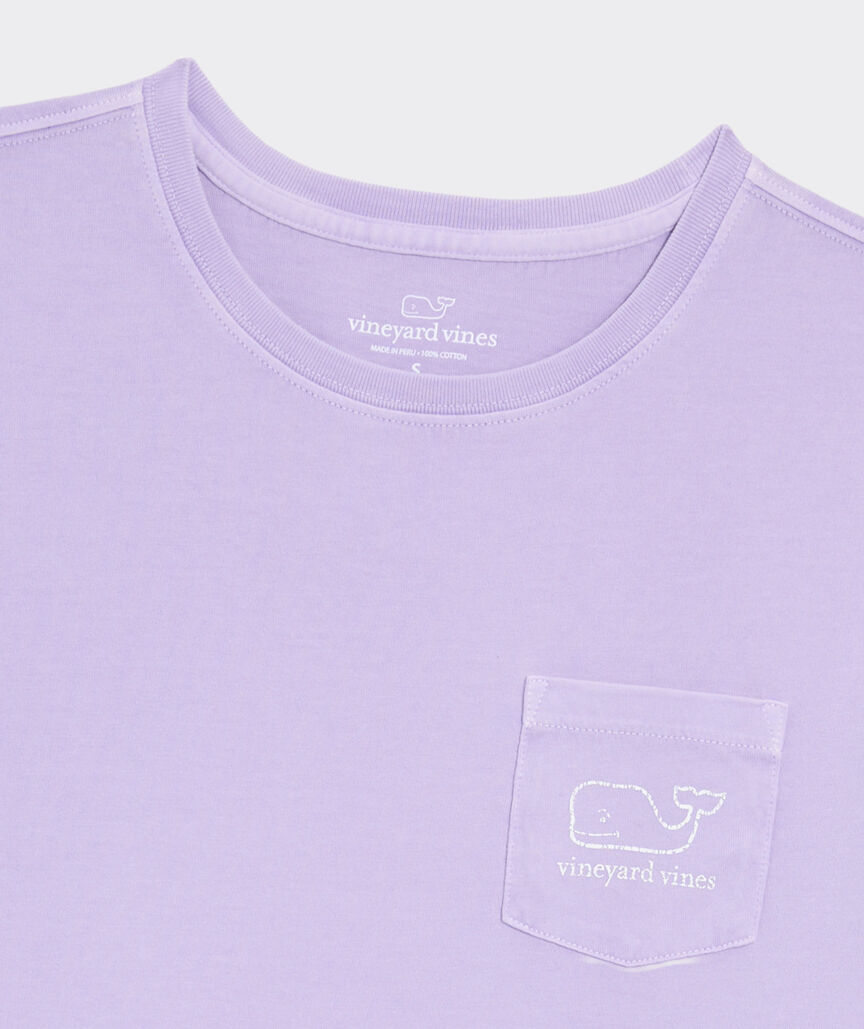 Women's Garment-Dyed Vintage Whale Short-Sleeve Pocket Tee