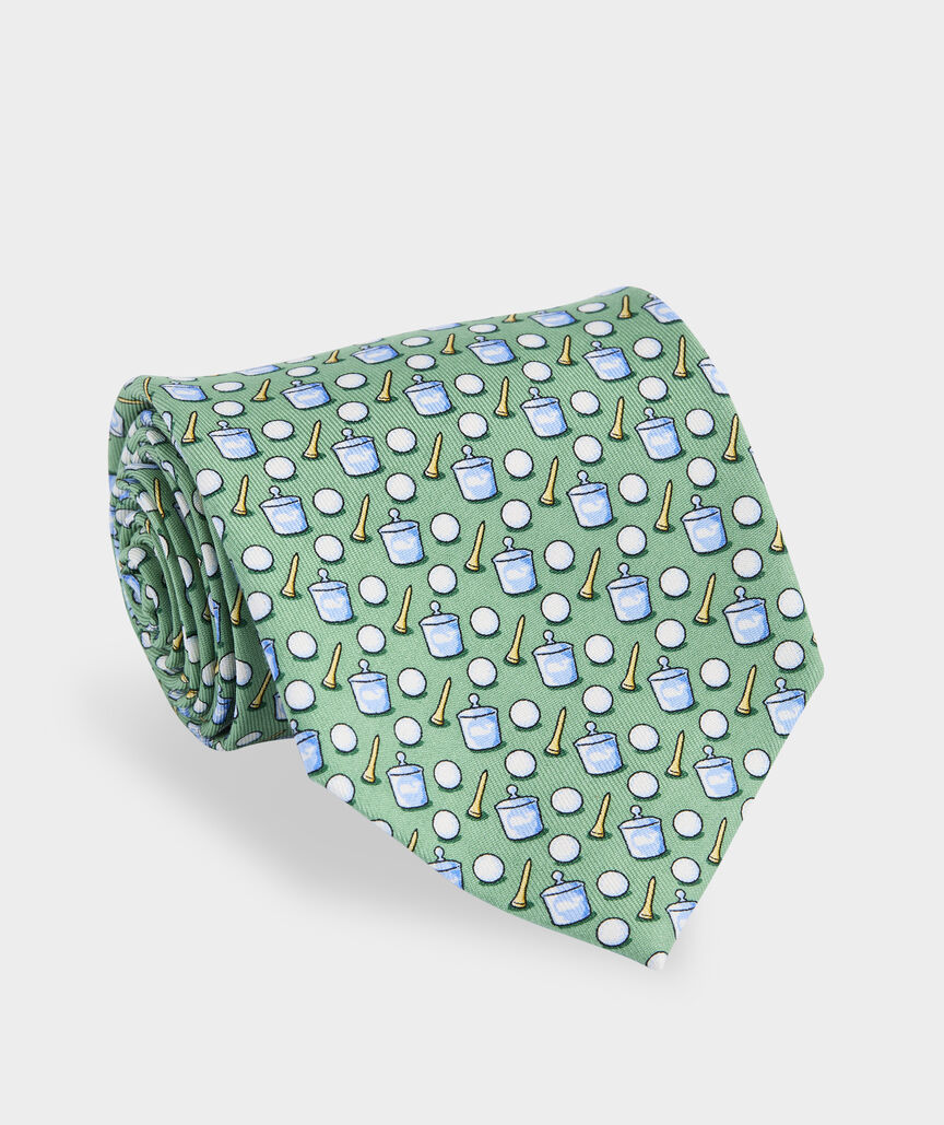Golf Balls & Washer Printed Tie