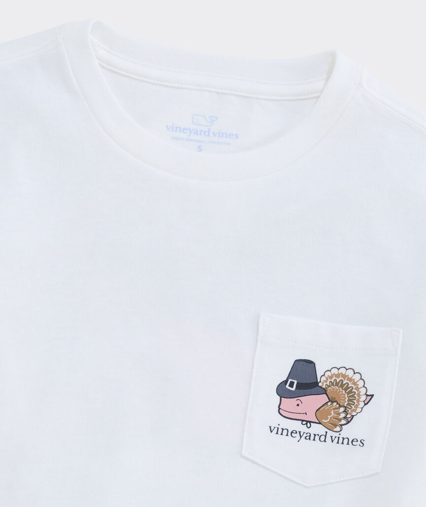 Boys' Turkey Whale Long-Sleeve Pocket Tee