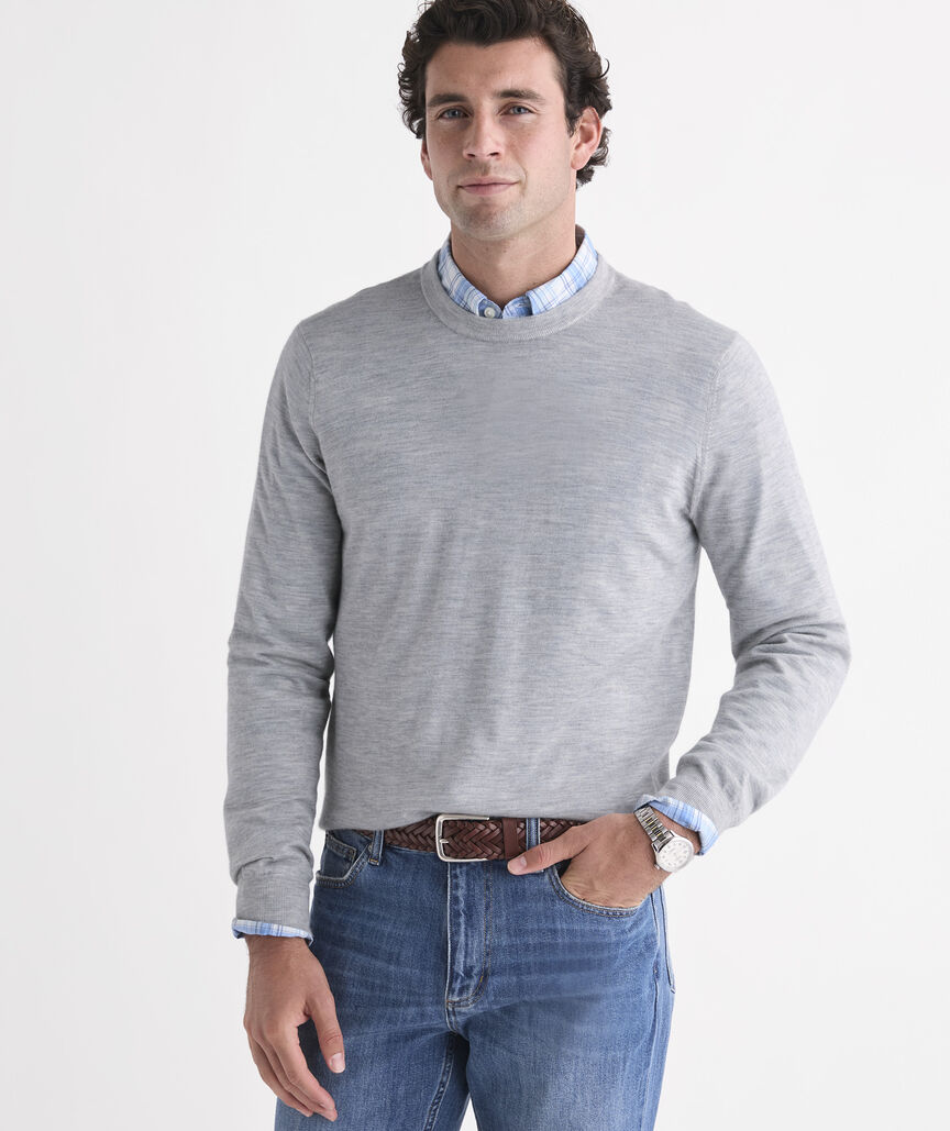 Cashmere Silk Crewneck Sweater