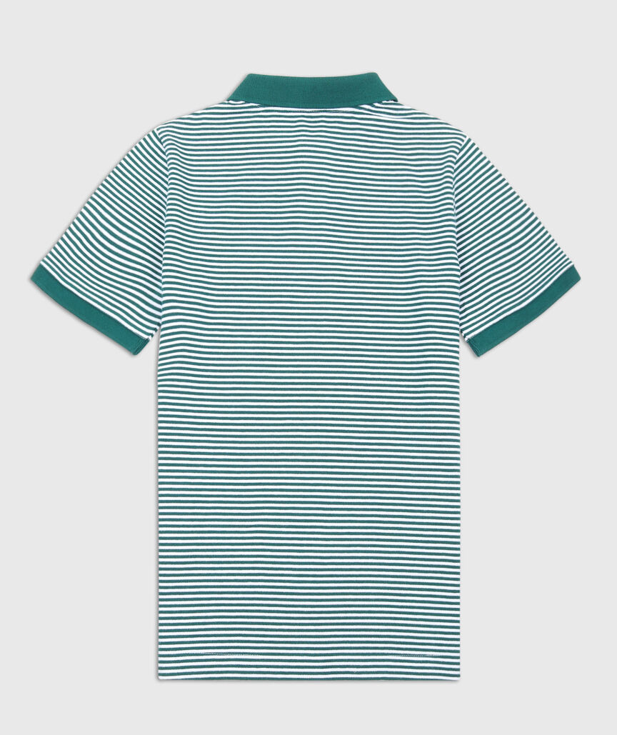 OUTLET Boys' Striped Stretch Pique Polo