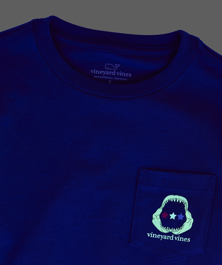 Boys' Glow-In-The-Dark Fourth of JAW-ly Short-Sleeve Pocket Tee