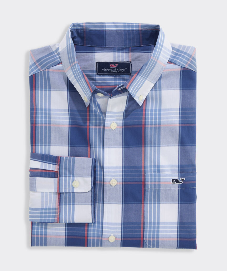 Barrington Plaid Perfect Wash Poplin Shirt