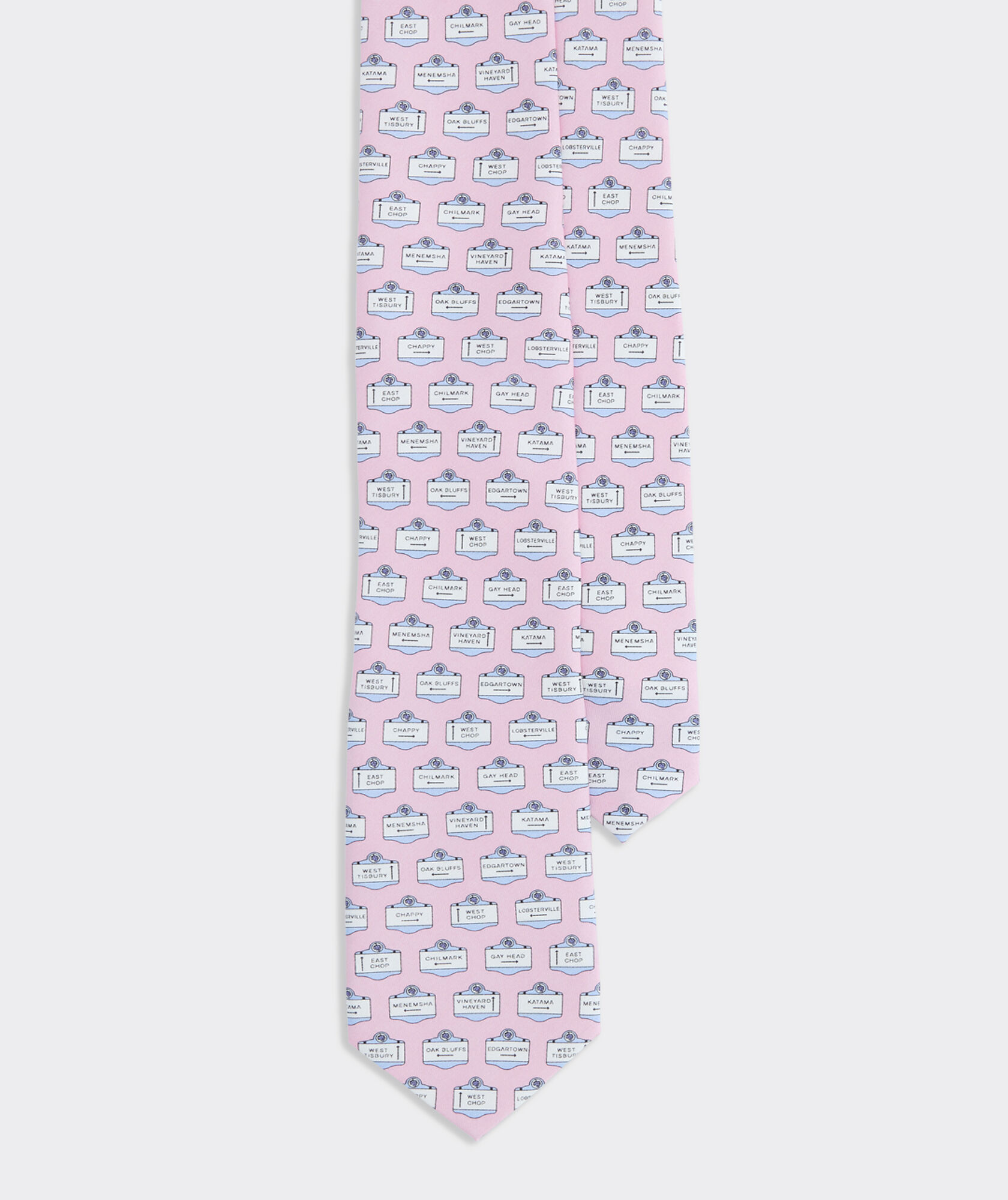 OUTLET Island Signs Silk Tie