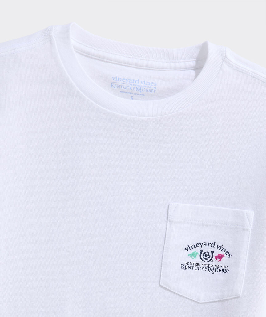 Kentucky Derby Kids' Whale & Jockey Short-Sleeve Pocket Tee
