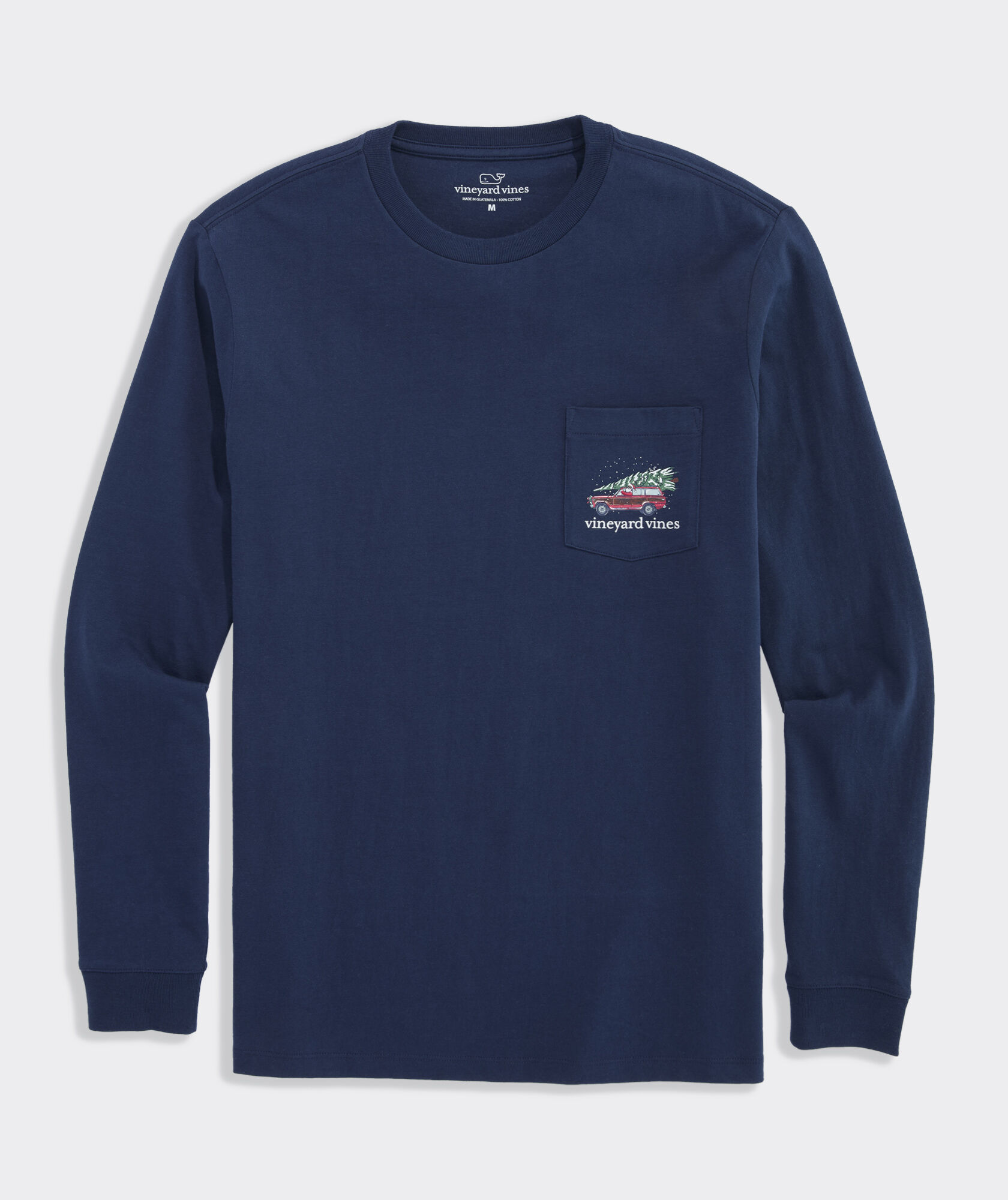 Holiday Woody & Tree Long-Sleeve Pocket Tee