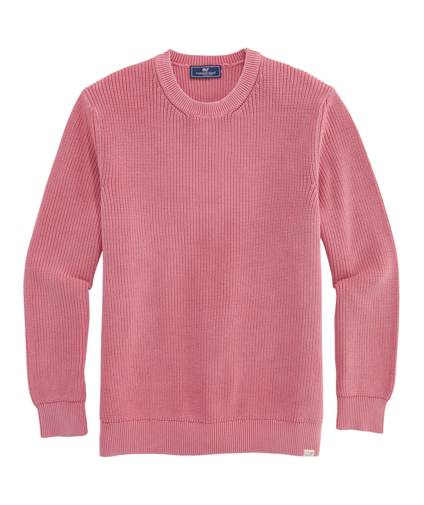 OUTLET Washed Fisherman Crewneck Sweater