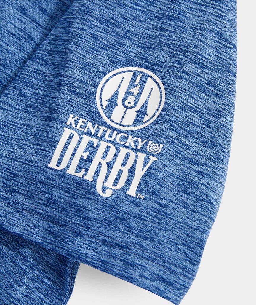 Kentucky Derby Silhouette Short-Sleeve Harbor Performance Tee