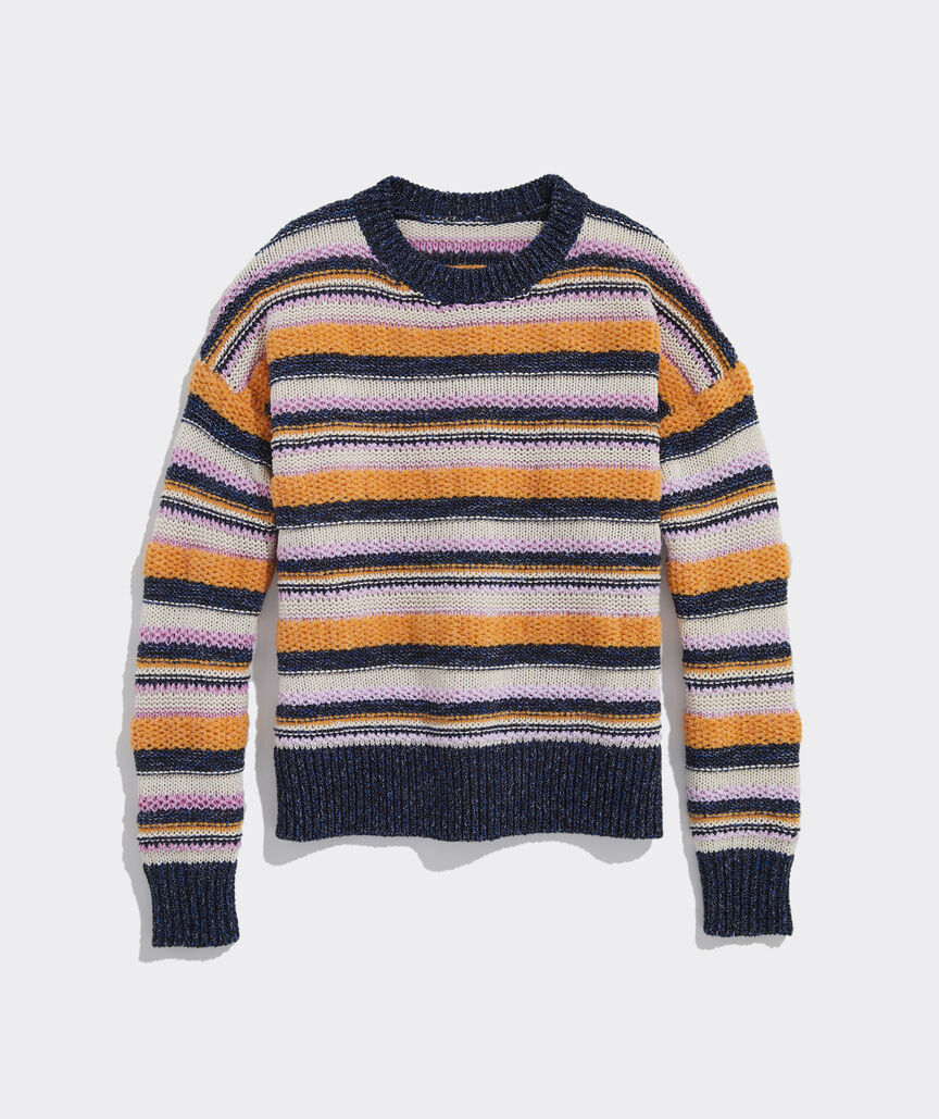 Novelty Stripe Crewneck Sweater