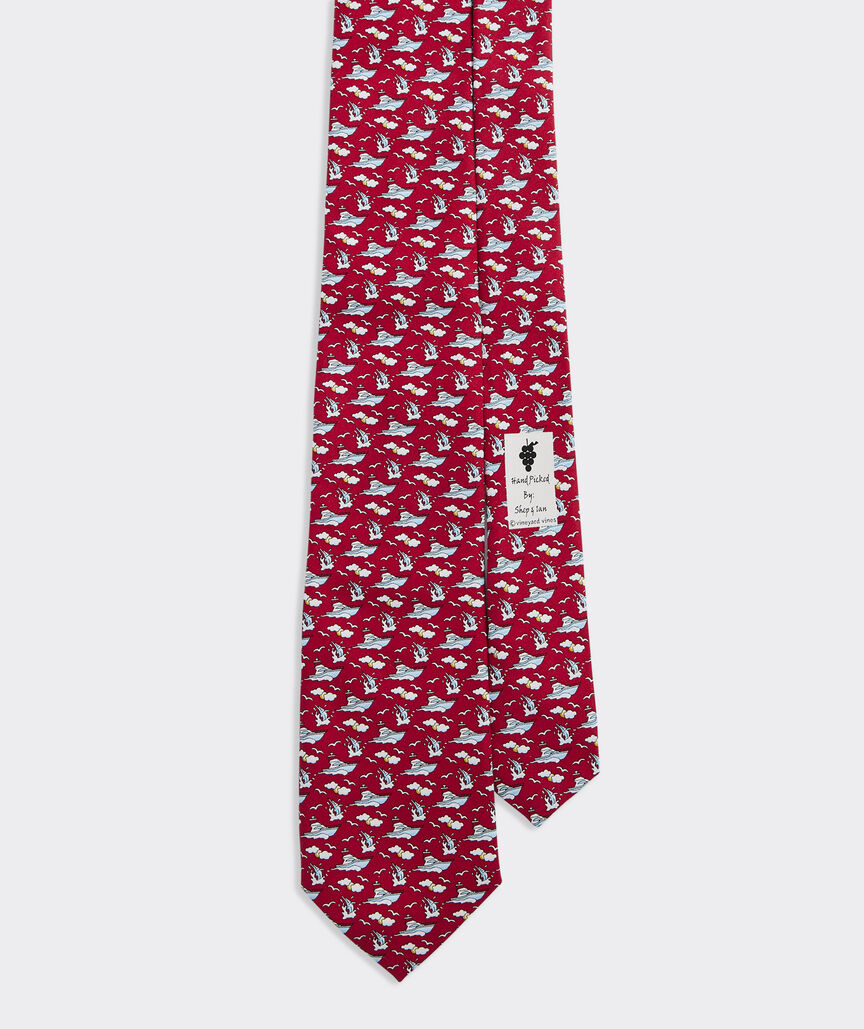 Marlin Fishing Silk Tie