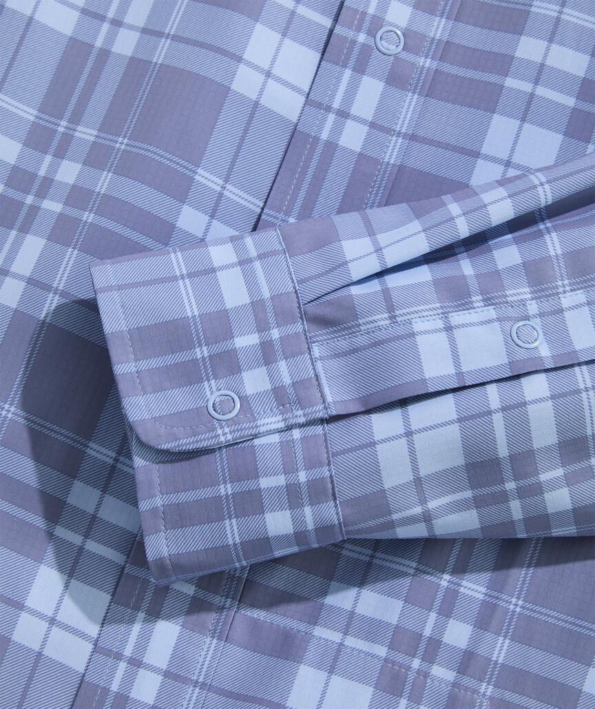 Performance Deep Sea Plaid Harbor Shirt