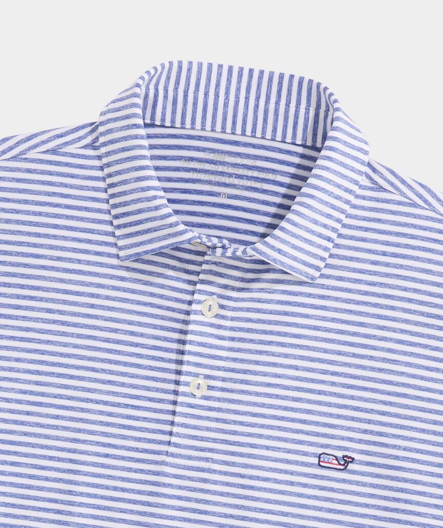 Performance Heathered Winstead Stripe Sankaty Polo