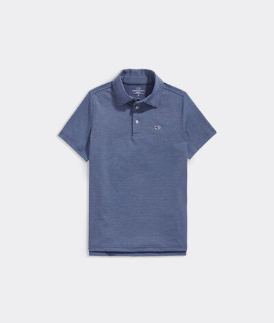 Vineyard Vines Boys' St. Jean Stripe Sankaty Polo Shirt (Blue Tejeda) (Size: 5)