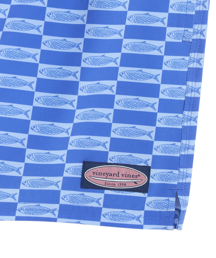 OUTLET 5 Inch Fish Checkers Chappy Trunks