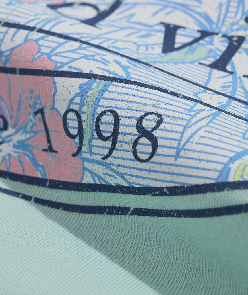 Florita Palm Surf Logo Short-Sleeve Pocket Tee